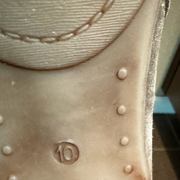 DIBA LAYLA Taupe Suede Leather Side Zip Shoe Bootie Ankle Boot Bootie Western - Picture 9 of 15